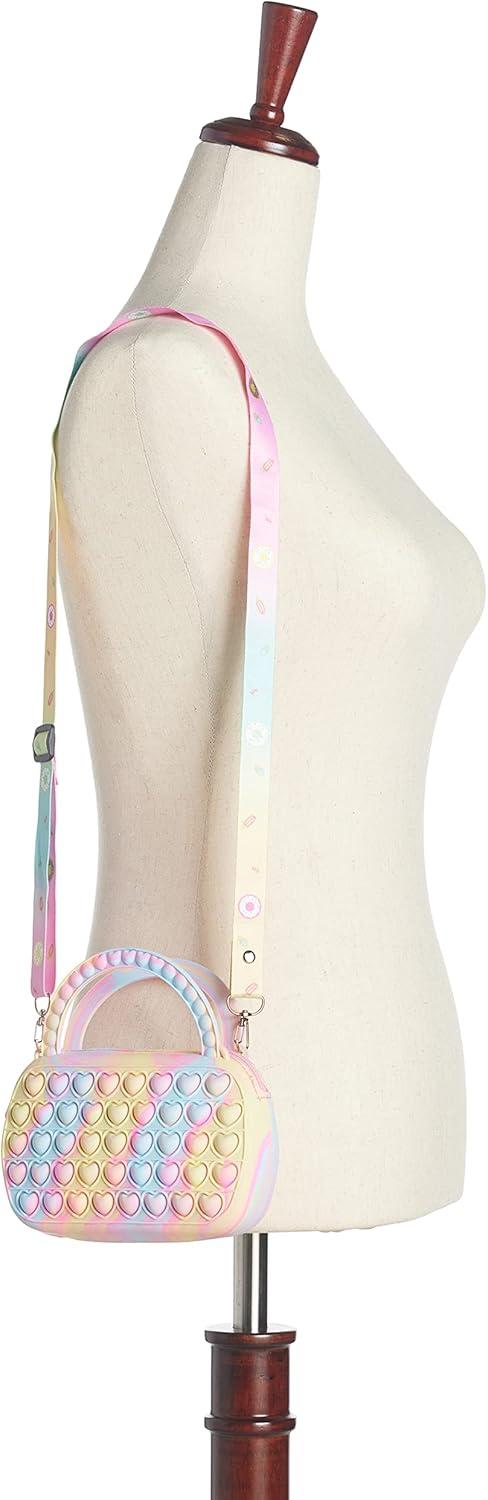 imageOlivia Miller Girl Fashion Mini Rainbow Pop It Fidget Adjustable Crossbody Bag Casual Cute Purse Handbag for Kids ampamp Toddlers