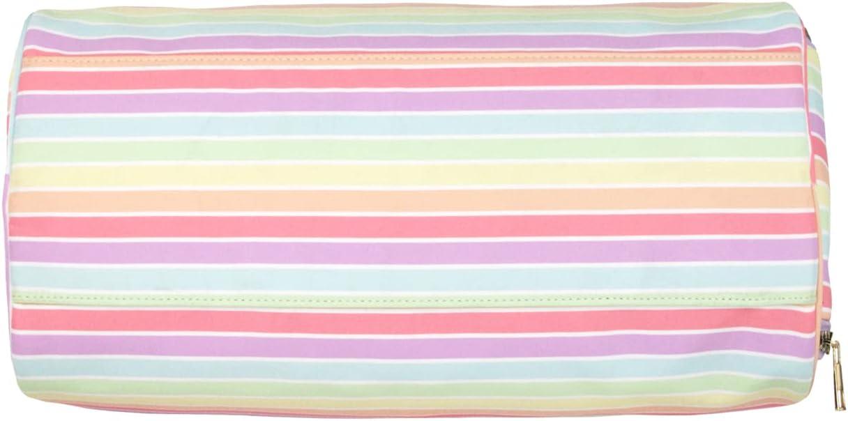 imageOlivia Miller Girls Duffel Bag Overnight Cute Pink Rainbow Multicolor Stripe Mini Shoulder Bag for Kids Travel CarryOn Weekender Overnight Weekend Bag for Little Girls Teens Gym Teenage Sport Gift