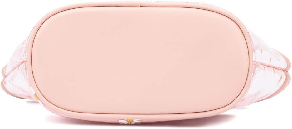 imageOlivia Miller Girls Fashion Alessia Mini Pink Daisy Clear Tote Shoulder Bag Casual Cute Purse Handbag for Kids ampamp Toddlers
