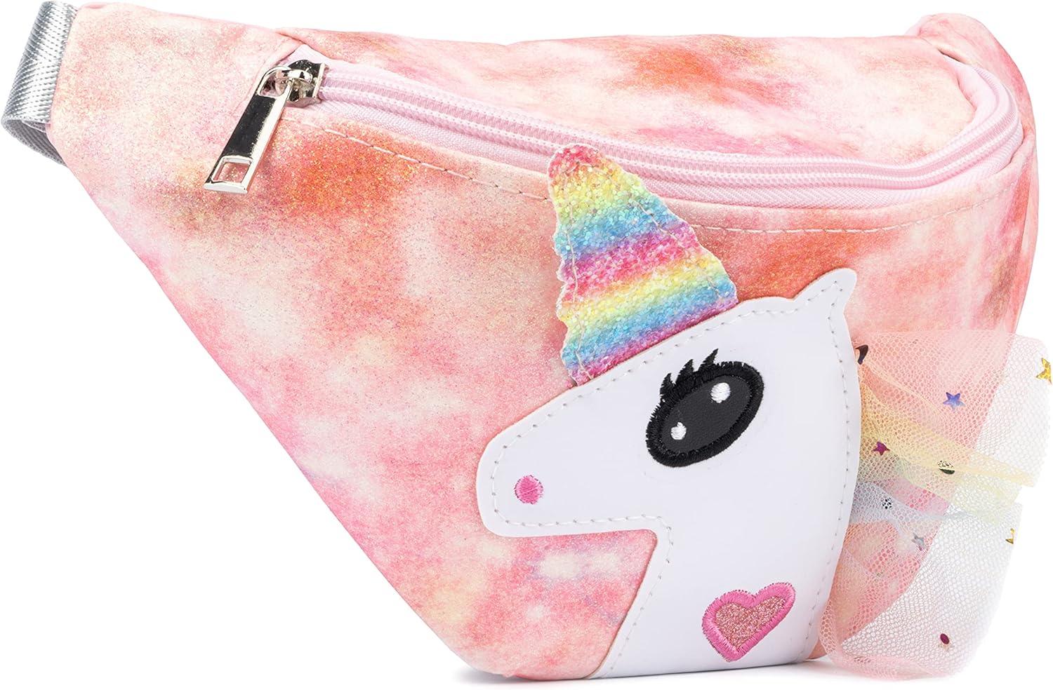 imageOlivia Miller Girls Fashion Casie Pink Mini Pastel Unicorn Fanny Pack Casual Cute Purse Handbag for Kids ampamp Toddlers