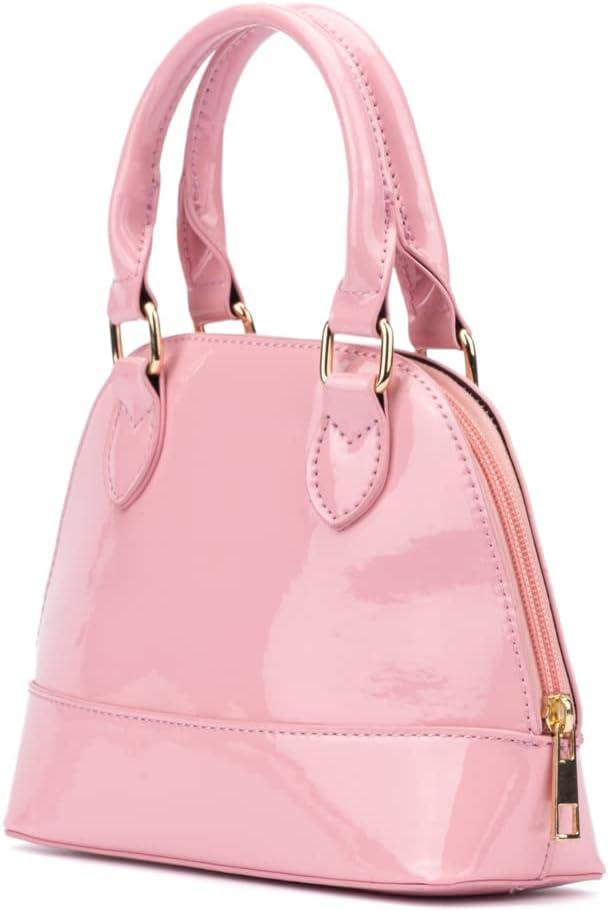 imageOlivia Miller Girls Fashion Lorena Pink Mini Patent Faux Leather Crossbody Bag Casual Adjustable Shoulder Strap Cute Purse Handbag for Kids ampamp Toddlers