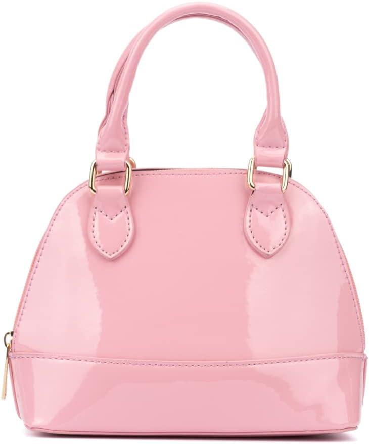 imageOlivia Miller Girls Fashion Lorena Pink Mini Patent Faux Leather Crossbody Bag Casual Adjustable Shoulder Strap Cute Purse Handbag for Kids ampamp Toddlers