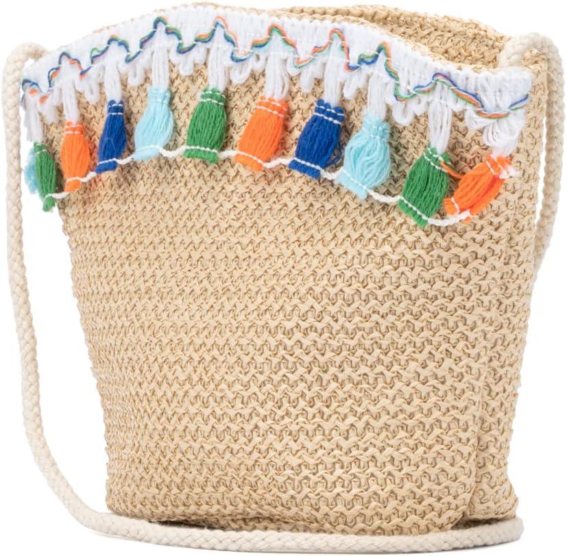 imageOlivia Miller Girls Fashion Posy Natural Beige Mini Straw Jute Crossbody Bag Casual Shoulder Strap Cute Purse Handbag for Kids ampamp Toddlers