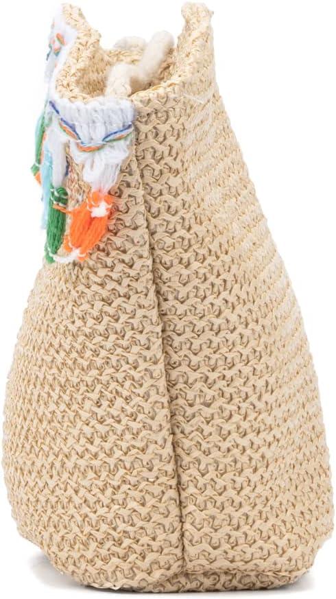 imageOlivia Miller Girls Fashion Posy Natural Beige Mini Straw Jute Crossbody Bag Casual Shoulder Strap Cute Purse Handbag for Kids ampamp Toddlers