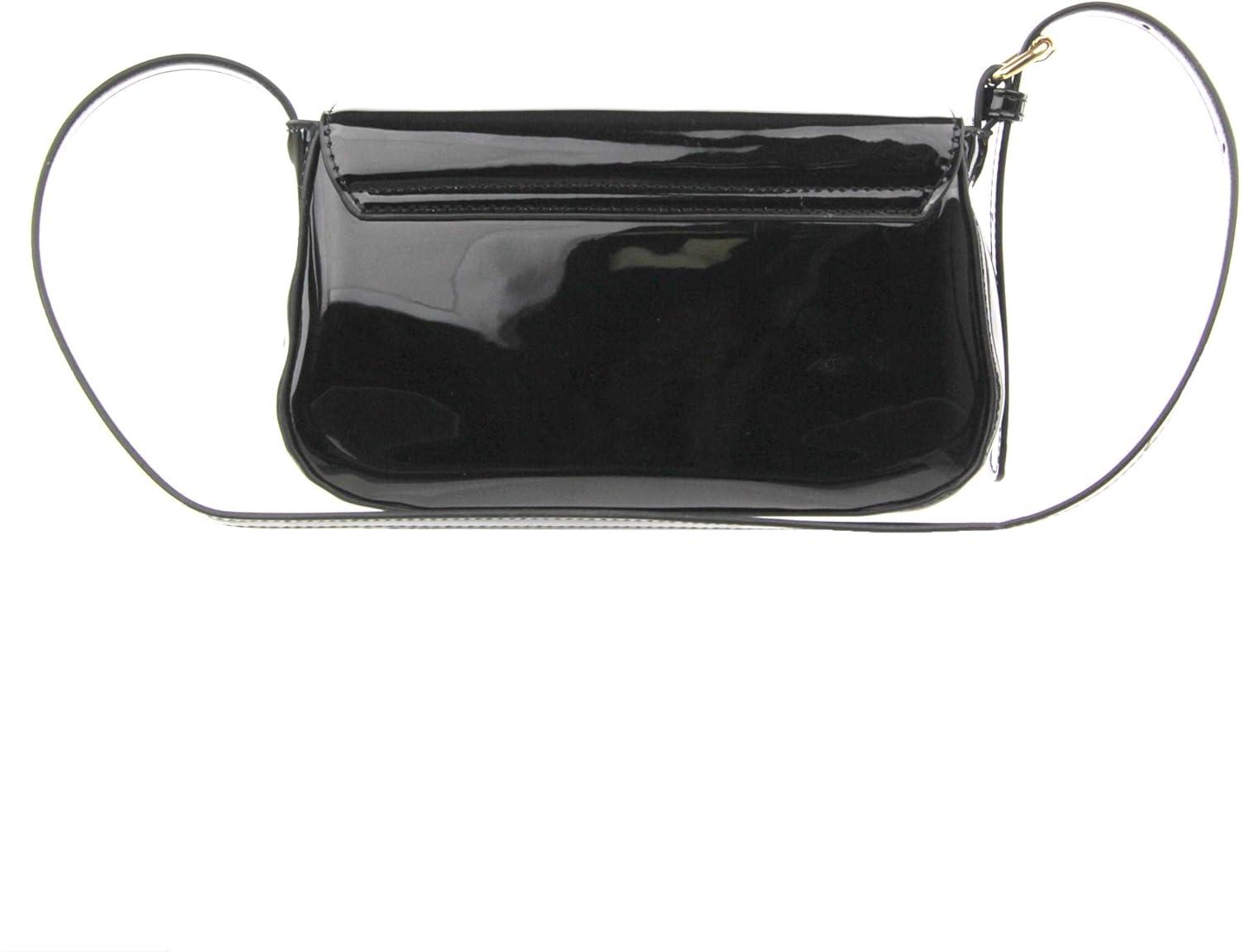 imageOlivia Miller Women Leila Faux Patent Leather Shoulder Bag w Adjustable Strap Casual 90s Y2K Retro Evening Purse Handbag