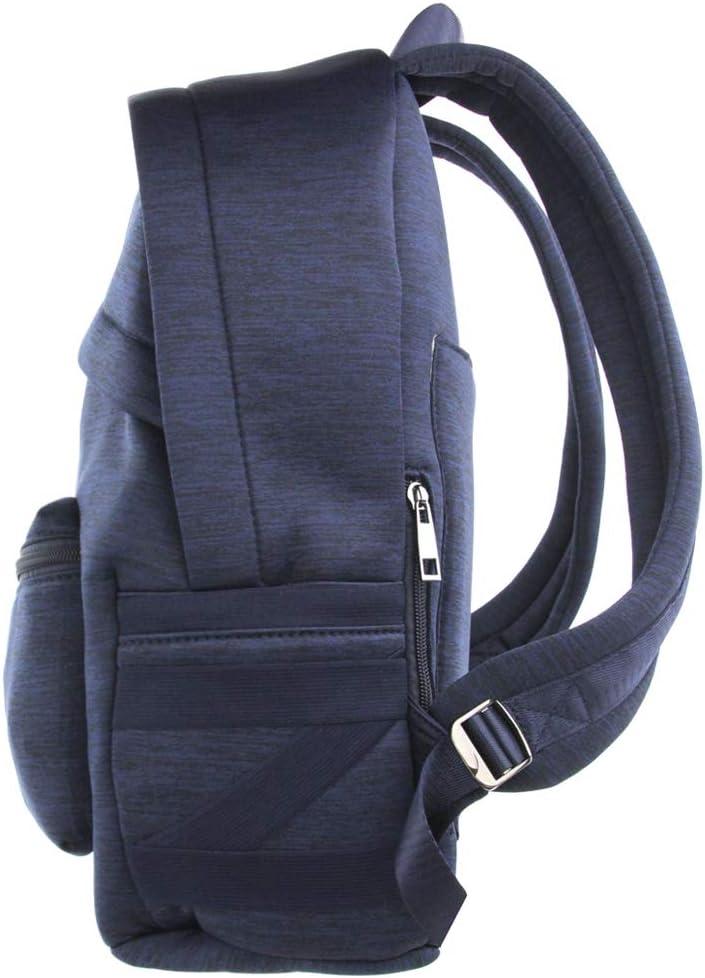 imageOlivia Miller Womens Blue Basic Classic Casual Lightweight Laptop Tablet Holder Front Pocket College Work Commute Travel Daypack Business Weekender Backpack
