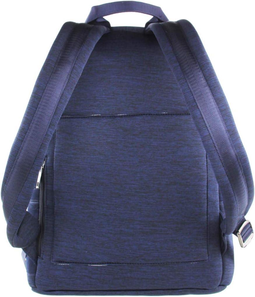 imageOlivia Miller Womens Blue Basic Classic Casual Lightweight Laptop Tablet Holder Front Pocket College Work Commute Travel Daypack Business Weekender Backpack