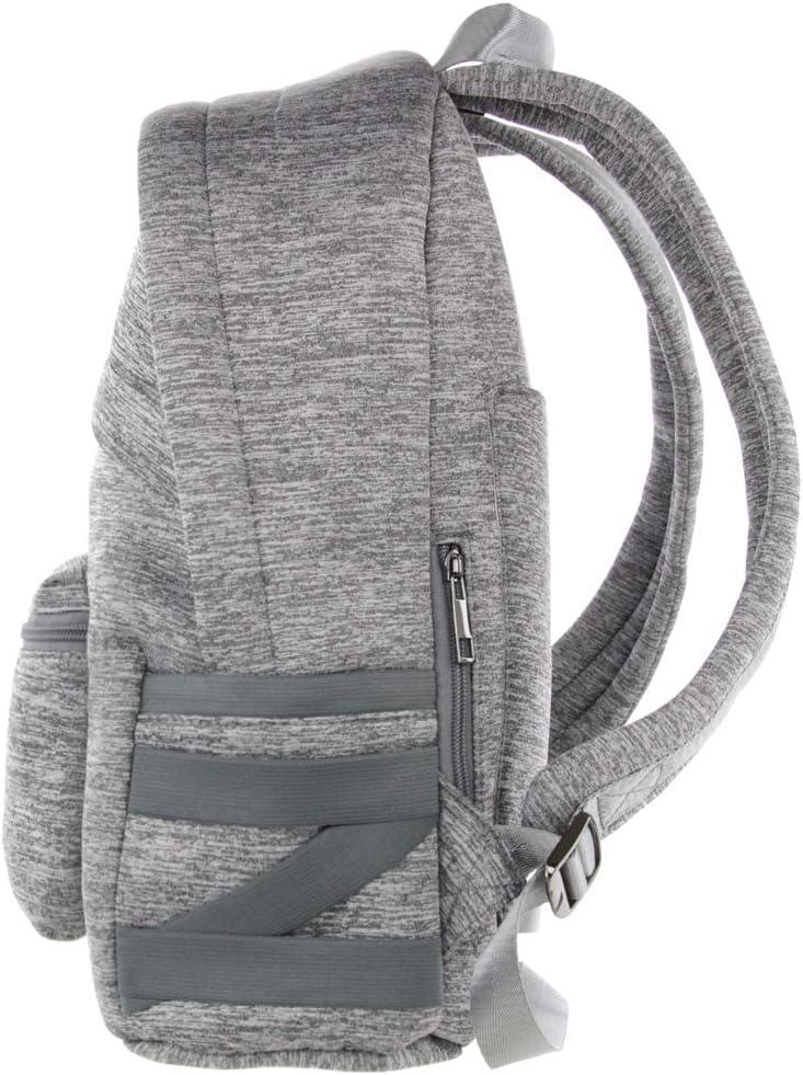 imageOlivia Miller Womens Grey Basic Classic Casual Lightweight Laptop Tablet Holder Front Pocket College Work Commute Travel Daypack Business Weekender Backpack