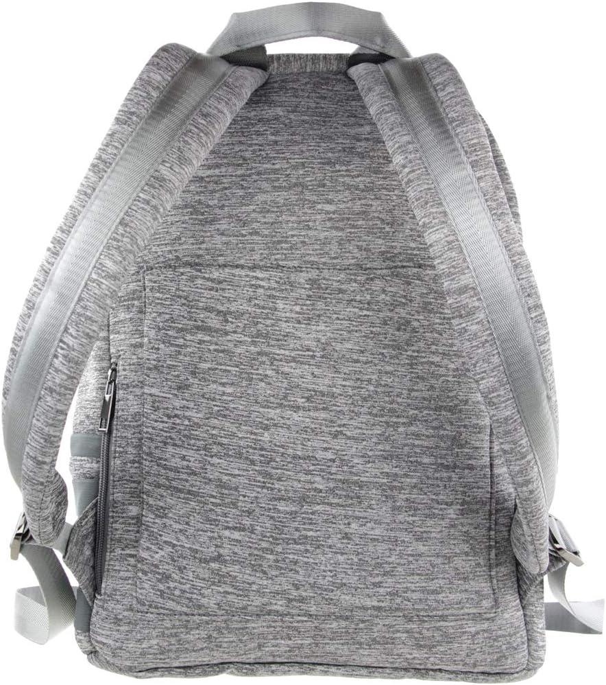 imageOlivia Miller Womens Grey Basic Classic Casual Lightweight Laptop Tablet Holder Front Pocket College Work Commute Travel Daypack Business Weekender Backpack