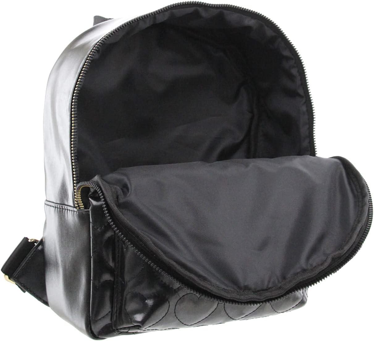 imageOlivia Miller Womens Quilted Heart Ombre Faux Patent Pocket Fashion Backpack