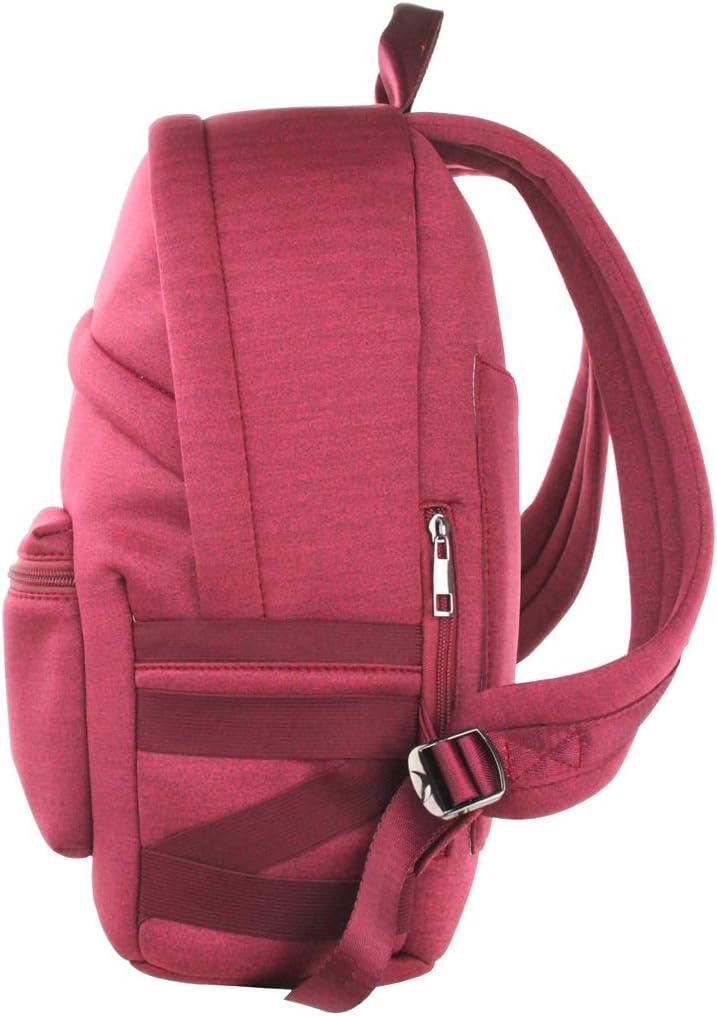 imageOlivia Miller Womens Red Basic Classic Casual Lightweight Laptop Tablet Holder Front Pocket College Work Commute Travel Daypack Business Weekender Backpack