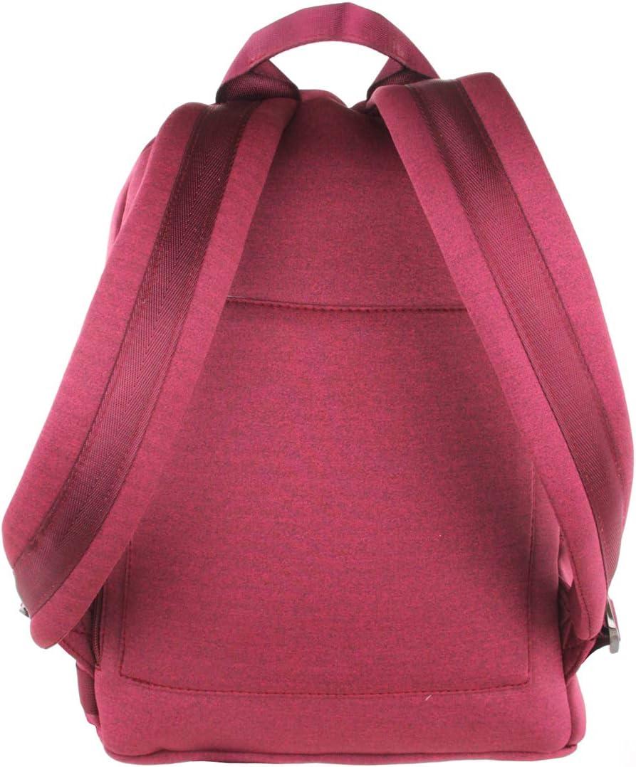 imageOlivia Miller Womens Red Basic Classic Casual Lightweight Laptop Tablet Holder Front Pocket College Work Commute Travel Daypack Business Weekender Backpack