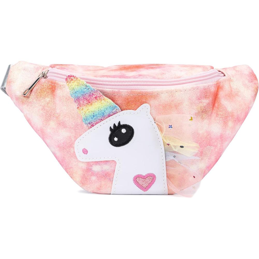 imageOlivia Miller Girls Fashion Casie Pink Mini Pastel Unicorn Fanny Pack Casual Cute Purse Handbag for Kids ampamp Toddlers