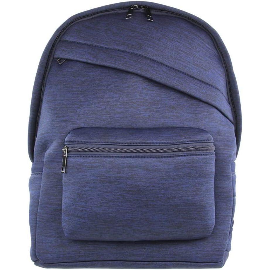 imageOlivia Miller Womens Blue Basic Classic Casual Lightweight Laptop Tablet Holder Front Pocket College Work Commute Travel Daypack Business Weekender Backpack
