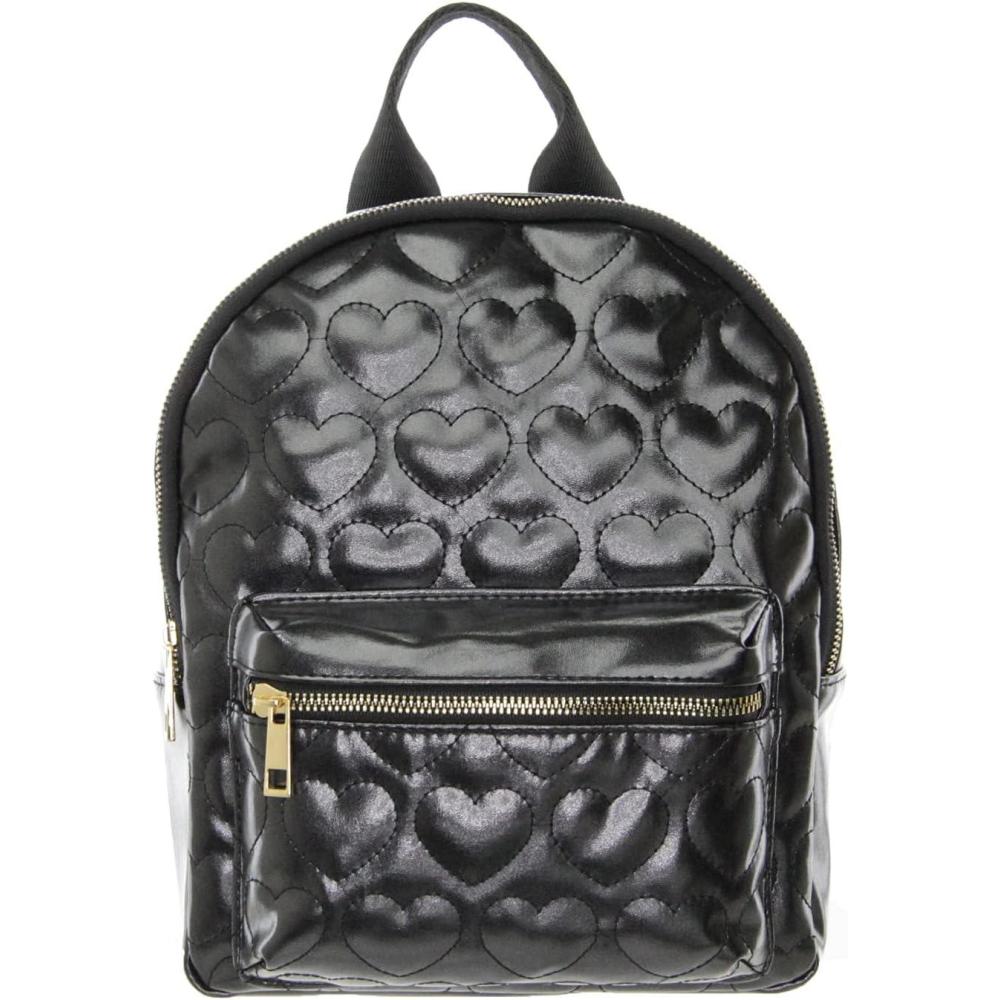 imageOlivia Miller Womens Quilted Heart Ombre Faux Patent Pocket Fashion Backpack