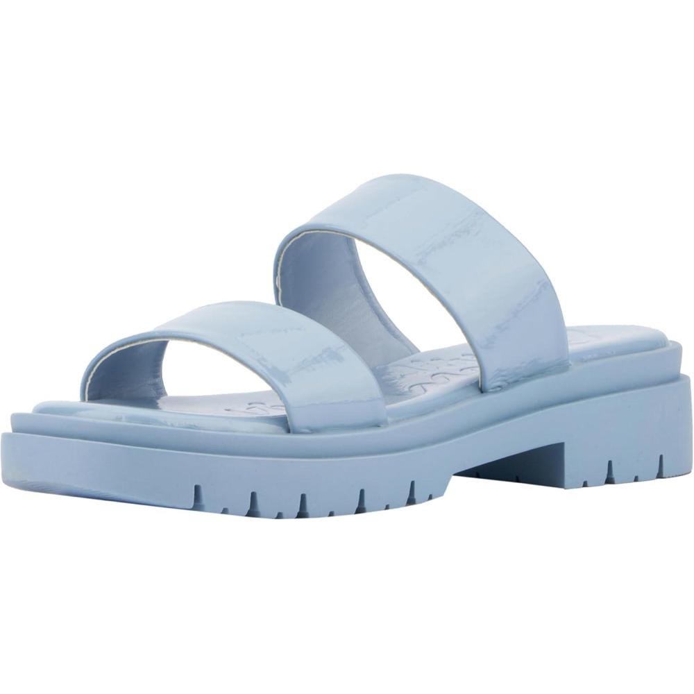 imageOlivia Miller Womens Tempting Slide Square Sandals Tpr OutsoleDusty Blue