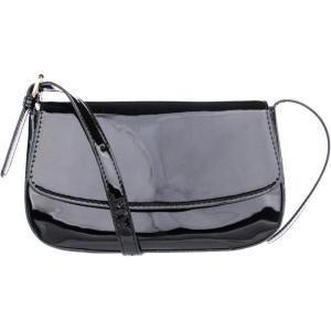 Olivia Miller Women Leila Faux Patent Leather Shoulder Bag w Adjustable Strap, Casual 90s Y2K Retro Evening Purse Handbag