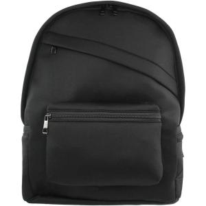 Olivia Miller Women’s Black Basic Classic Casual Lightweight Laptop Tablet Holder Front Pocket College Work Commute Travel Daypack Business Weekender Backpack
