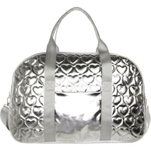 Olivia Miller Women’s Duffel Bag, Quilted Heart Overnight Cute Shoulder Duffle Bag for Ladies, Travel Carry-On Weekender Getaway Weekend Tote for Woman Gym Sport Gift