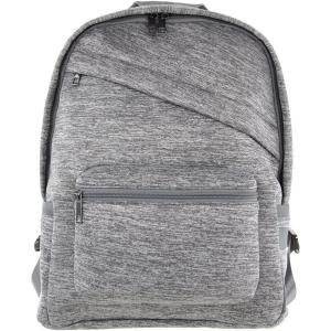 Olivia Miller Women’s Grey Basic Classic Casual Lightweight Laptop Tablet Holder Front Pocket College Work Commute Travel Daypack Business Weekender Backpack