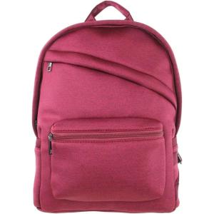 Olivia Miller Women’s Red Basic Classic Casual Lightweight Laptop Tablet Holder Front Pocket College Work Commute Travel Daypack Business Weekender Backpack