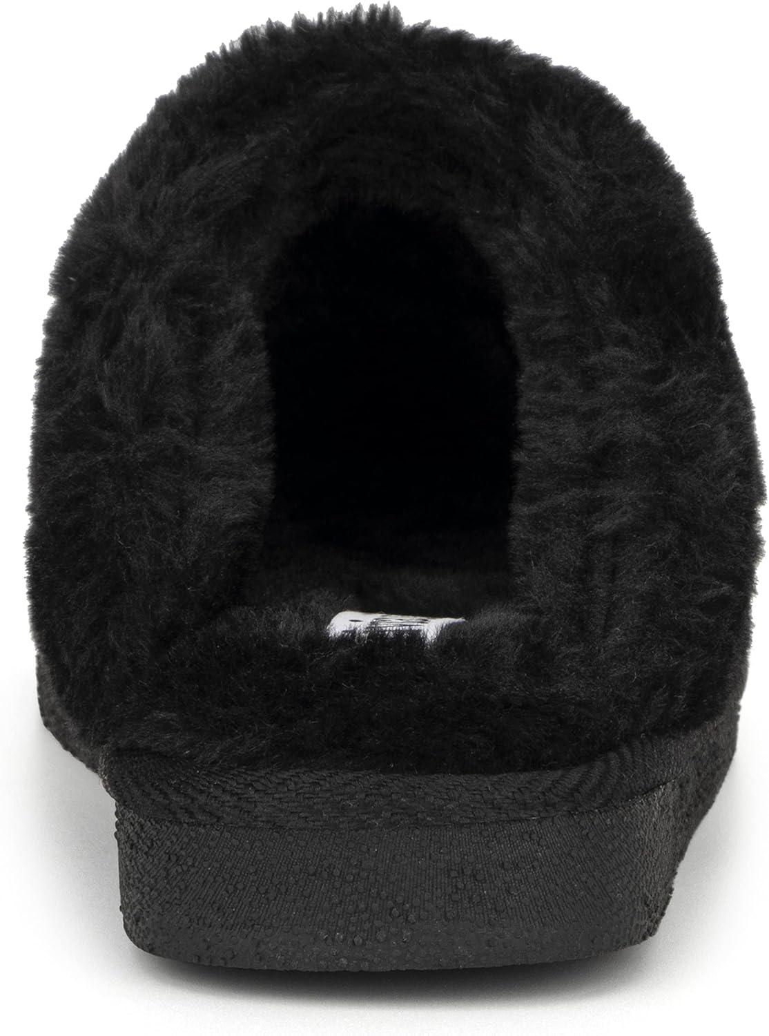 imageOlivia Miller Womens Fashion Shoes Faux Fur Slippers Closed Toe Slip On Indoor Outdoor House Slides Flat Sandals