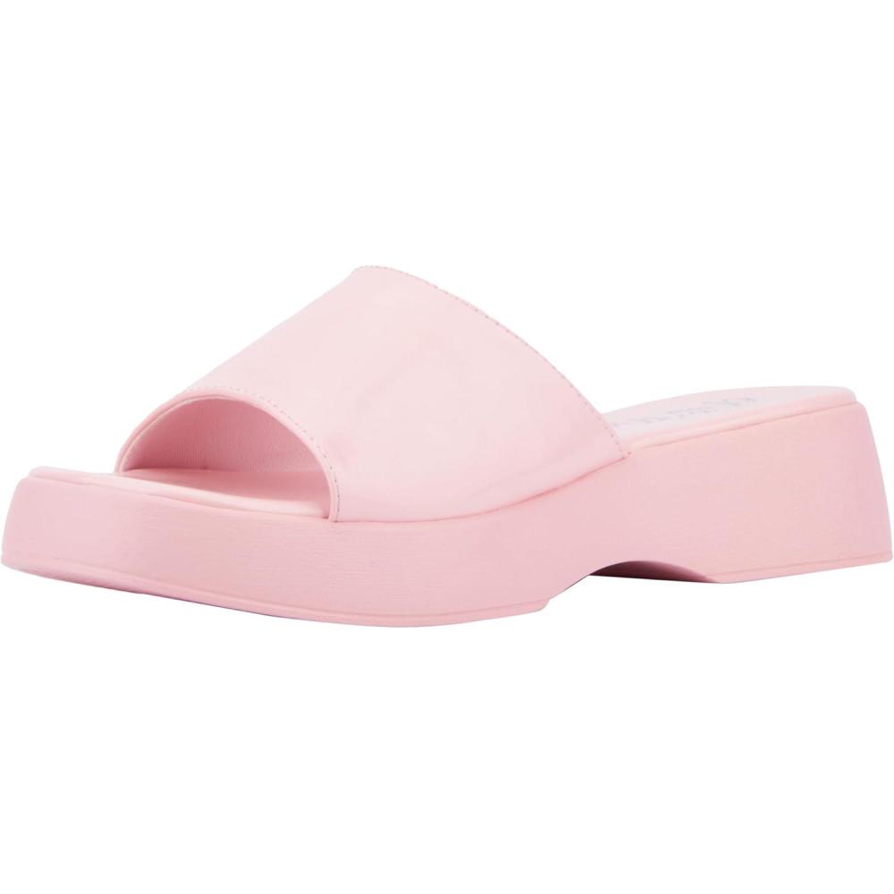 imageOlivia Miller Womens Ambition Slide Square Sandals Tpr OutsolePink
