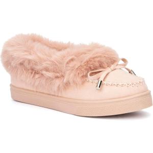 Olivia Miller Girls Misty Loafer, Round Casual Shoes, Textile Outsole