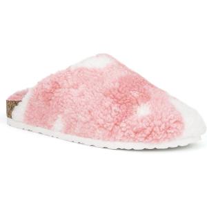 Olivia Miller Women’s Fashion Shoes, Faux Fur EVA Slippers Closed Toe Slip On Indoor Outdoor House Slides Flat Sandals
