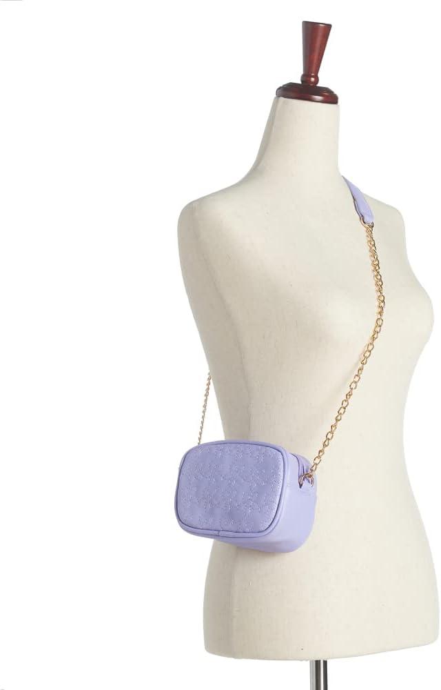 imageOlivia Miller Girls Fashion Giorgia Lavender Mini Flower Embroidered Crossbody Bag Casual Adjustable Shoulder Strap Cute Purse Handbag for Kids ampamp Toddlers