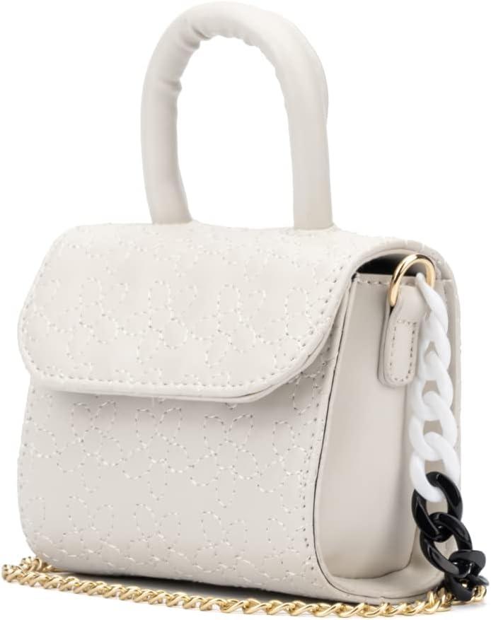 imageOlivia Miller Girls Fashion Graciela Mini Flower Embroidered w Chunky Chain Crossbody Bag Purse Handbag for Kids ampamp Toddlers