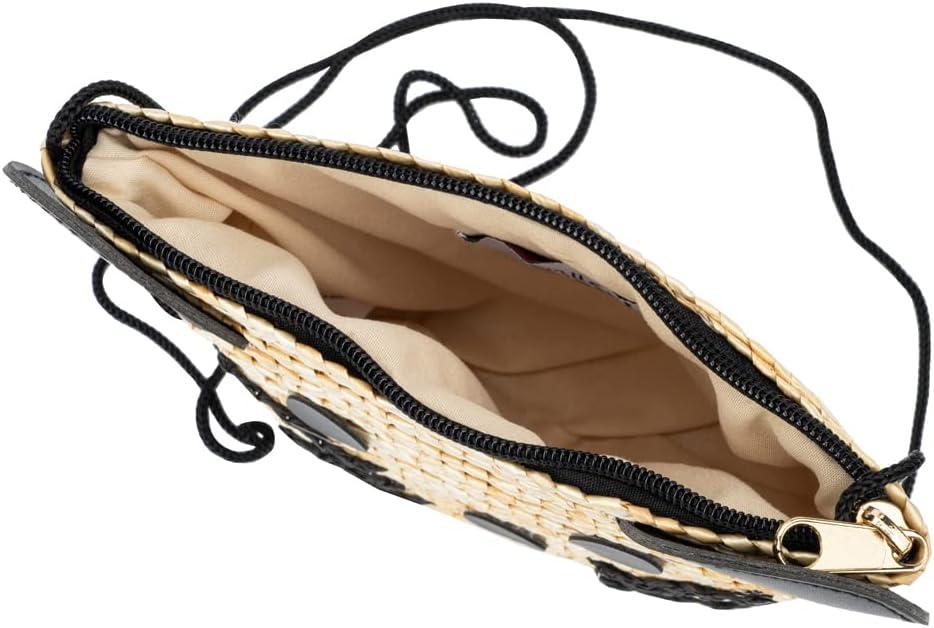 imageOlivia Miller Girls Fashion Michaela Natural Beige Mini Straw Jute Mouse Crossbody Bag Casual Shoulder Strap Cute Purse Handbag for Kids ampamp Toddlers