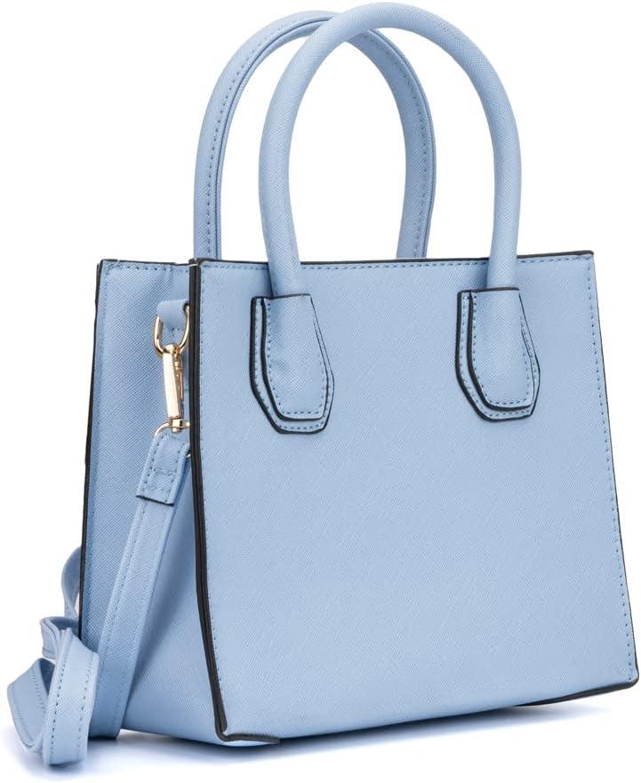 imageOlivia Miller Womens Fashion Ezra Mini Faux PU Leather Crossbody Tote Satchel Bag Everyday Small Casual Work Purse Handbag