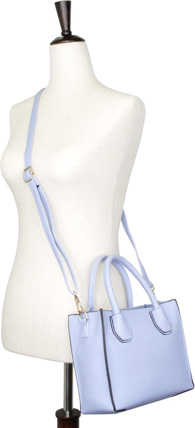 imageOlivia Miller Womens Fashion Ezra Mini Faux PU Leather Crossbody Tote Satchel Bag Everyday Small Casual Work Purse Handbag