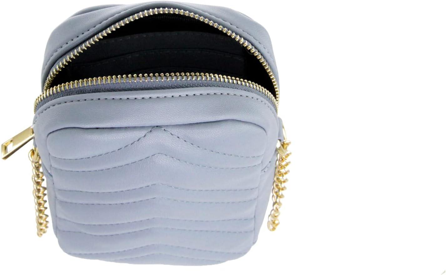 imageOlivia Miller Womens Fashion PU Quilted Vegan Leather Cell Phone Crossbody Mini Bag Everyday Casual Evening Purse Handbag