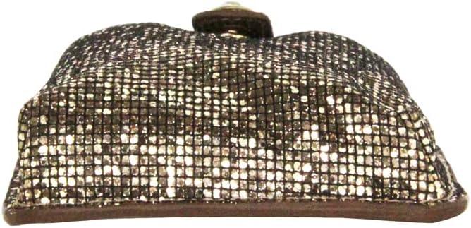 imageOlivia Miller Womens Fashion PU Vegan Leather Glitter Gold Cell Phone Crossbody Mini Bag Everyday Casual Evening Purse Handbag