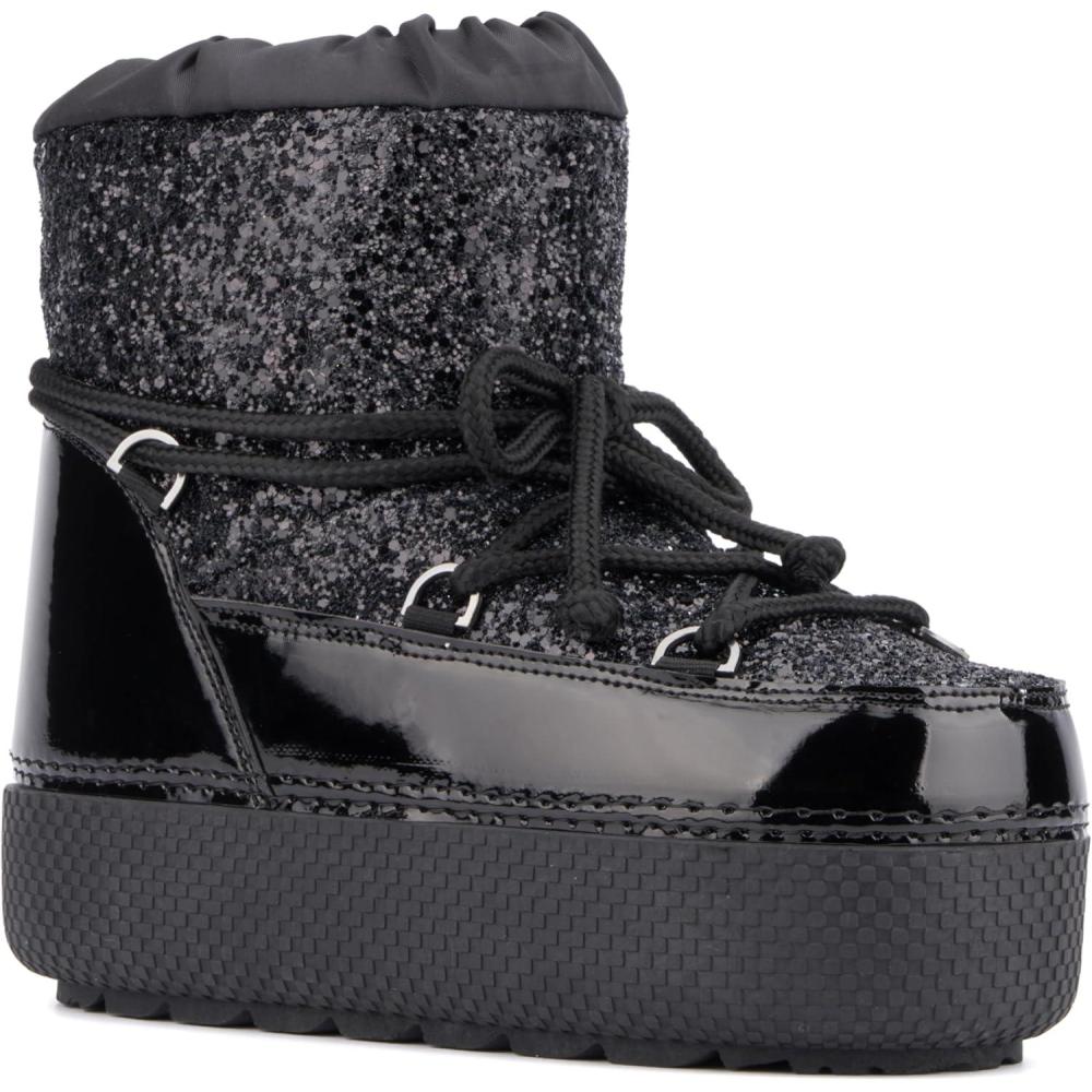 imageOlivia Miller Womens Eclipse Casual Round Toe Boots Rubber OutsoleBlack