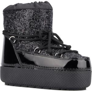 Olivia Miller Womens Eclipse Casual, Round Toe Boots, Rubber Outsole(Black)