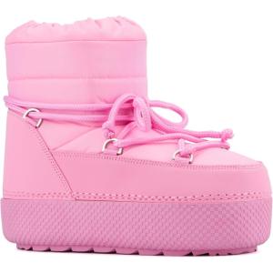 Olivia Miller Womens Eclipse Casual, Round Toe Boots, Rubber Outsole(Pink)