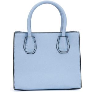 Olivia Miller Women’s Fashion Ezra Mini Faux PU Leather, Crossbody Tote Satchel Bag, Everyday Small Casual Work Purse Handbag