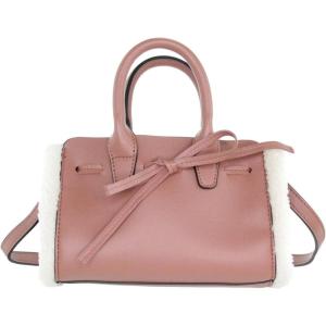 Olivia Miller Women’s Fashion Faux PU Leather Crossbody Bag w Sherpa Trim n Detachable Strap Casual Satchel Purse Handbag
