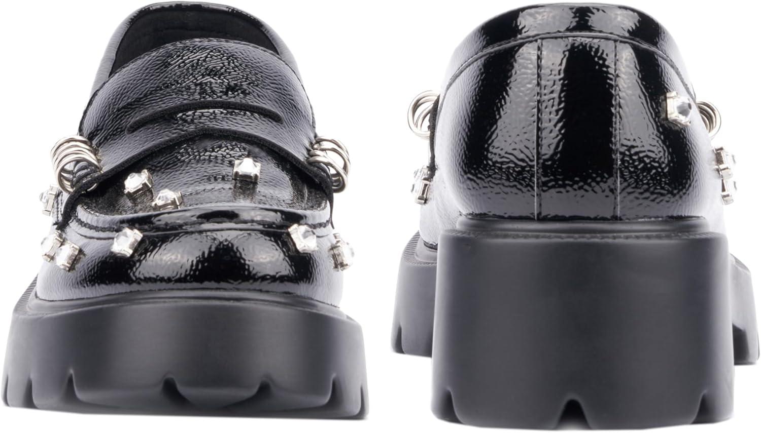imageOlivia Miller Womens Luscious Loafer Round Casual Shoe Polyurethane OutsoleBlack