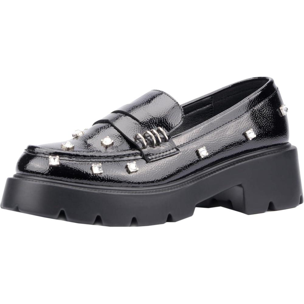 imageOlivia Miller Womens Luscious Loafer Round Casual Shoe Polyurethane OutsoleBlack