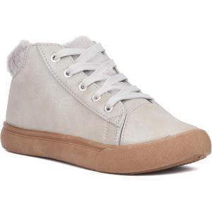 Olivia Miller Girls Hattie Low Top, Round Toe Sneakers, Polyvinyl Chloride Outsole