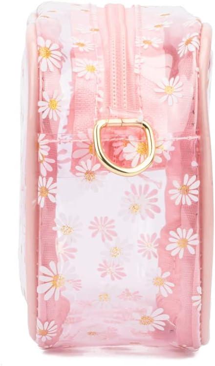imageOlivia Miller Girls Fashion Larisa Pink Mini Clear Daisy Flowers Crossbody Bag Casual Adjustable Shoulder Strap Cute Purse Handbag for Kids amp Toddlers