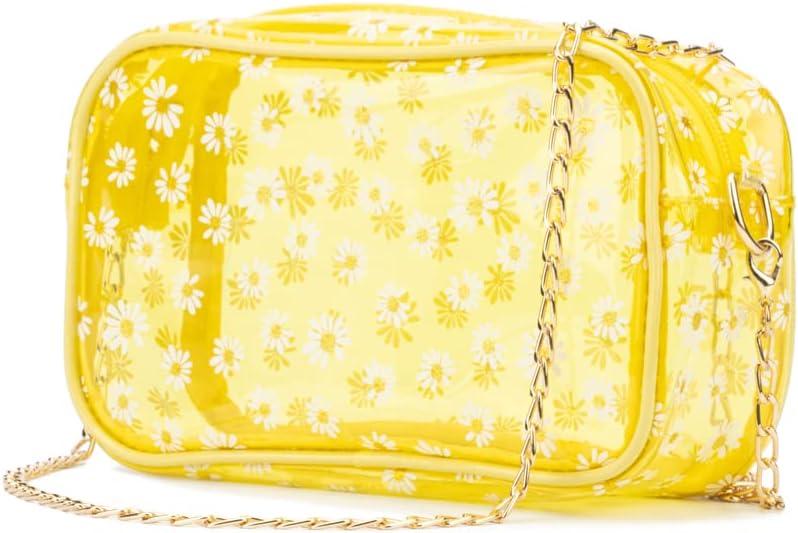 imageOlivia Miller Girls Fashion Larisa Yellow Mini Clear Daisy Flowers Crossbody Bag Casual Adjustable Shoulder Strap Cute Purse Handbag for Kids amp Toddlers