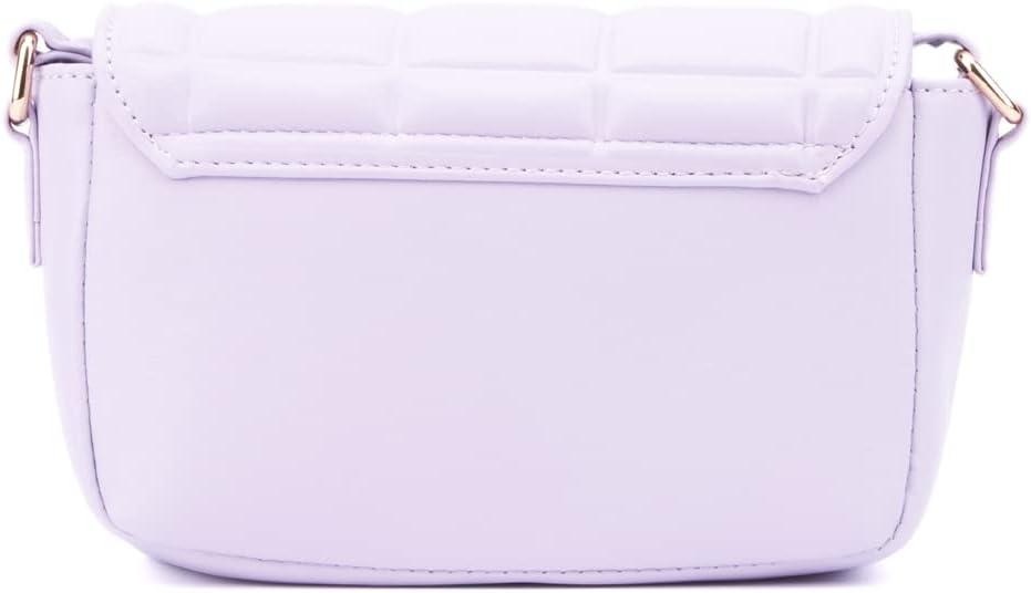 imageOlivia Miller Women Joanny Lavender Square Quilted Faux PU Leather w Front Flap Small Crossbody Bag Casual Purse Handbag