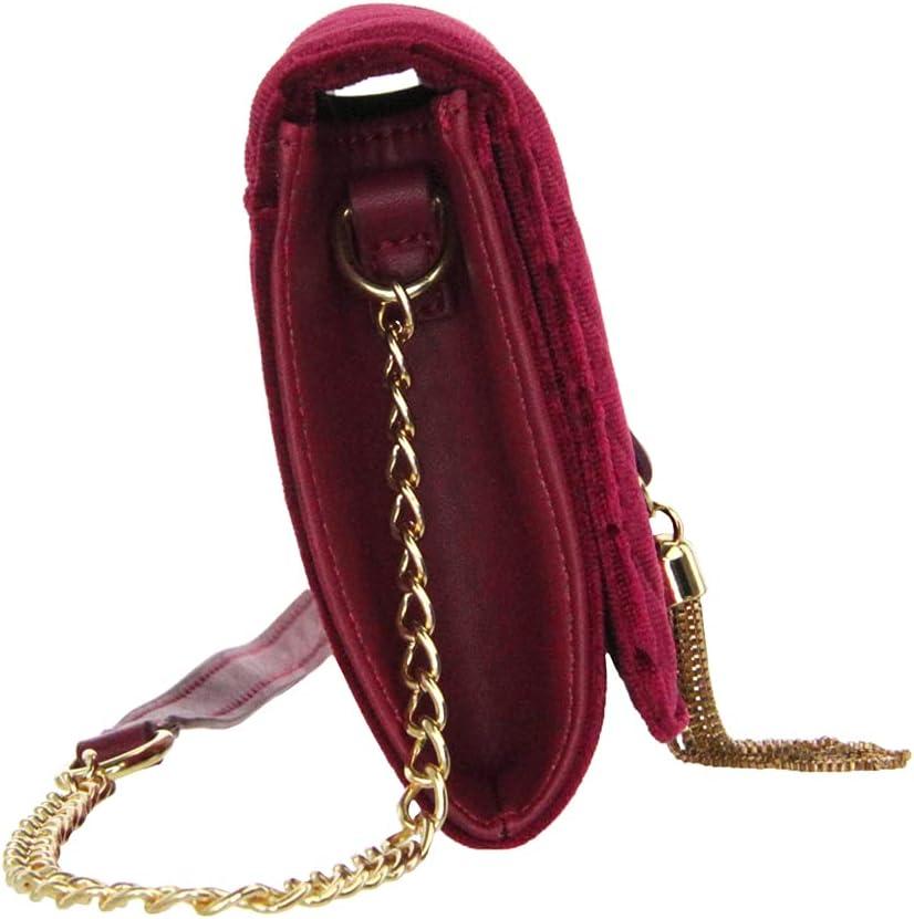 imageOlivia Miller Womens Fashion Asher Quilted PU Leather w Silver Tassel n Front Flap Small Crossbody Bag Casual Purse Handbag