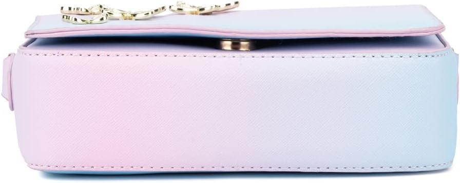 imageOlivia Miller Womens Fashion Leilani Faux PU Leather w Gold Butterflies Small Crossbody Bag Casual Trendy Purse Handbag
