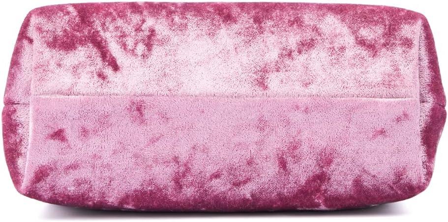 imageOlivia Miller Womens Fashion Xiomara Mauve Velvet w Top Handle Evening Bag Wedding Prom Party Clutch Crossbody Handbag